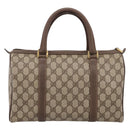 GUCCI GG Supreme Web Sherry Line Hand Bag PVC Beige Gold 40 02 007 Auth BA14964-2