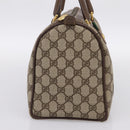 GUCCI GG Supreme Web Sherry Line Hand Bag PVC Beige Gold 40 02 007 Auth BA14964-3
