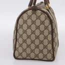 GUCCI GG Supreme Web Sherry Line Hand Bag PVC Beige Gold 40 02 007 Auth BA14964-4
