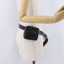 BOTTEGA VENETA MAXI INTRECCIATO Cassette Belt Bag Black Auth BA14968V-20