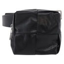 BOTTEGA VENETA MAXI INTRECCIATO Cassette Belt Bag Black Auth BA14968V-13