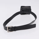 BOTTEGA VENETA MAXI INTRECCIATO Cassette Belt Bag Black Auth BA14968V-7