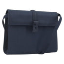 GUCCI Shoulder Bag Nylon Navy Gold Tone 004 110 0277 Auth BA14973-1