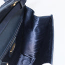 GUCCI Shoulder Bag Nylon Navy Gold Tone 004 110 0277 Auth BA14973-18