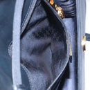 GUCCI Shoulder Bag Nylon Navy Gold Tone 004 110 0277 Auth BA14973-21