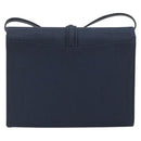 GUCCI Shoulder Bag Nylon Navy Gold Tone 004 110 0277 Auth BA14973-3