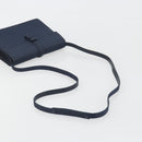 GUCCI Shoulder Bag Nylon Navy Gold Tone 004 110 0277 Auth BA14973-7