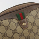 GUCCI GG Supreme Web Sherry Line Shoulder Bag PVC Beige 89 02 066 Auth BA14974-14