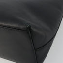 GUCCI Bamboo Shoulder Bag Leather Black Gold Tone 001 3008 Auth BA14975-16