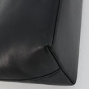 GUCCI Bamboo Shoulder Bag Leather Black Gold Tone 001 3008 Auth BA14975-17
