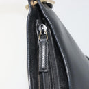 GUCCI Bamboo Shoulder Bag Leather Black Gold Tone 001 3008 Auth BA14975-9