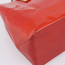 LOUIS VUITTON Monogram Vernis Reade PM Hand Bag Rouge M91088 LV Auth BA14977-14