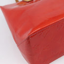 LOUIS VUITTON Monogram Vernis Reade PM Hand Bag Rouge M91088 LV Auth BA14977-16