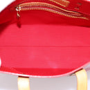 LOUIS VUITTON Monogram Vernis Reade PM Hand Bag Rouge M91088 LV Auth BA14977-11