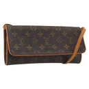 LOUIS VUITTON Monogram Pochette Twin GM Shoulder Bag M51852 LV Auth BA14978-1