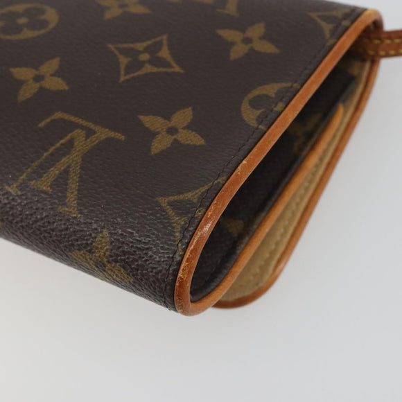 LOUIS VUITTON Monogram Pochette Twin GM Shoulder Bag M51852 LV Auth BA14978