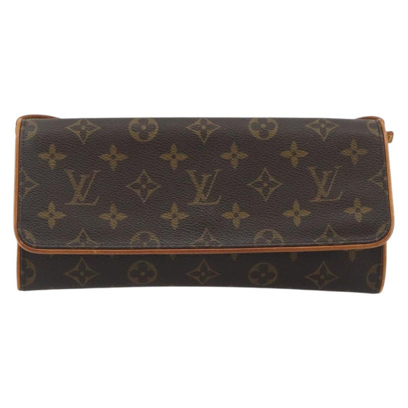 LOUIS VUITTON Monogram Pochette Twin GM Shoulder Bag M51852 LV Auth BA14978