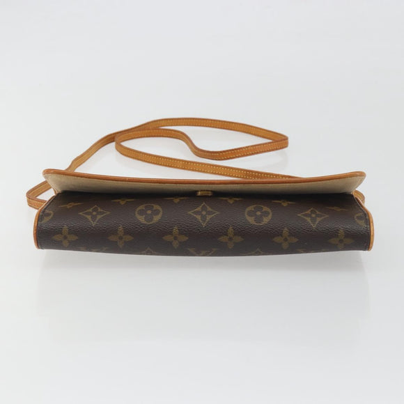 LOUIS VUITTON Monogram Pochette Twin GM Shoulder Bag M51852 LV Auth BA14978