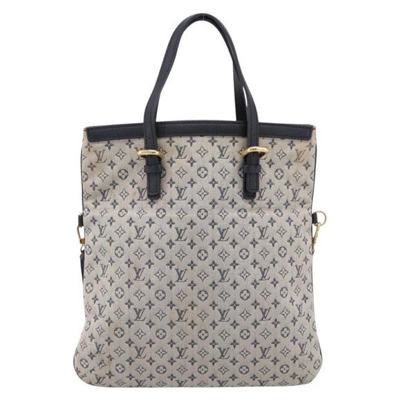 LOUIS VUITTON Monogram Mini Françoise Tote Bag 2way Blue M92208 LV Auth BA14979