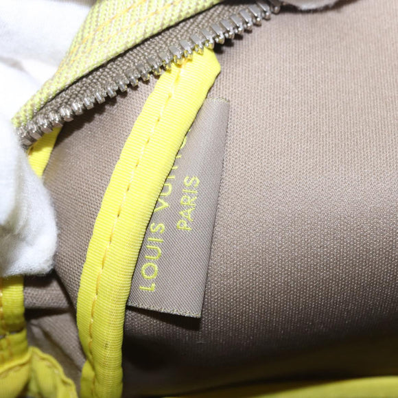 LOUIS VUITTON Damier Geant LV Cup Weatherly Bag Yellow M80636 LV Auth BA14980