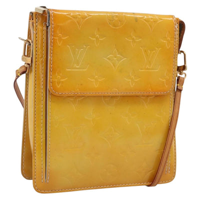 LOUIS VUITTON Monogram Vernis Motto Accessory Pouch Gris M91030 LV Auth BA14981