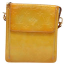 LOUIS VUITTON Monogram Vernis Motto Accessory Pouch Gris M91030 LV Auth BA14981-13