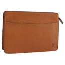 LOUIS VUITTON Epi Pochette Homme Clutch Bag Zipangu Gold M52528 LV Auth BA14982-1
