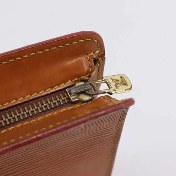 LOUIS VUITTON Epi Pochette Homme Clutch Bag Zipangu Gold M52528 LV Auth BA14982