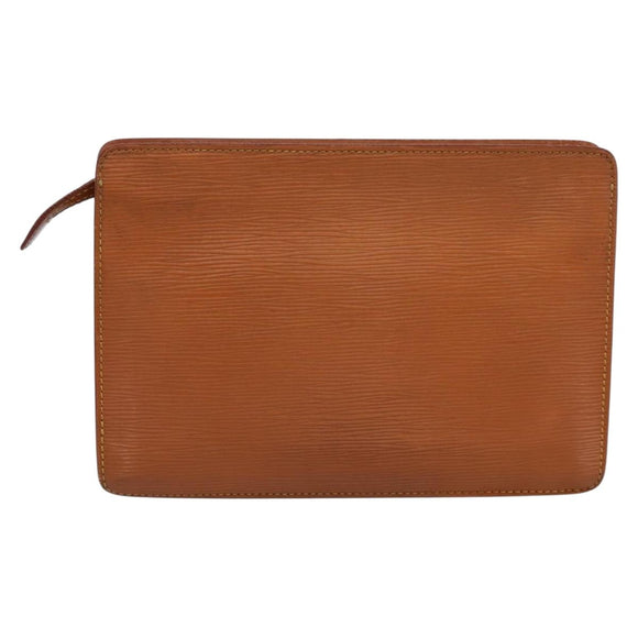 LOUIS VUITTON Epi Pochette Homme Clutch Bag Zipangu Gold M52528 LV Auth BA14982