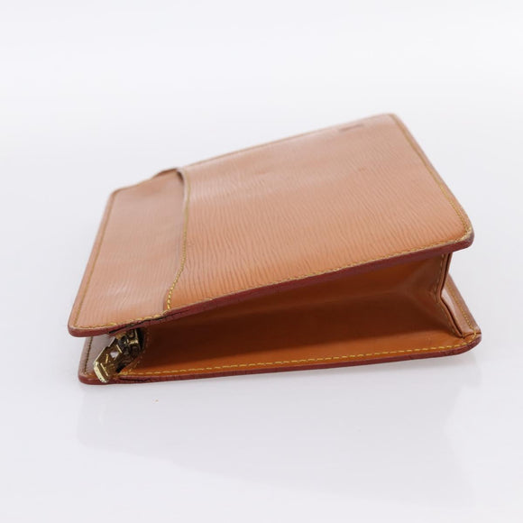LOUIS VUITTON Epi Pochette Homme Clutch Bag Zipangu Gold M52528 LV Auth BA14982
