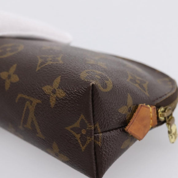 LOUIS VUITTON Monogram Pochette Cosmetic PM Cosmetic Pouch M47515 Auth BA14983