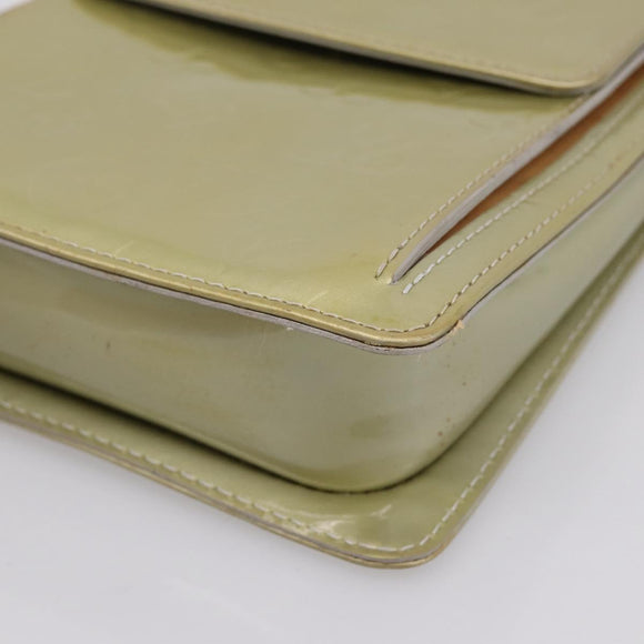 LOUIS VUITTON Monogram Vernis Motto Accessory Pouch Gris M91030 LV Auth BA14984
