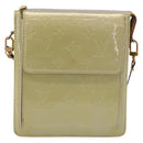 LOUIS VUITTON Monogram Vernis Motto Accessory Pouch Gris M91030 LV Auth BA14984-2