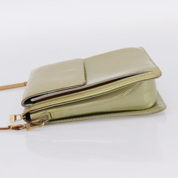 LOUIS VUITTON Monogram Vernis Motto Accessory Pouch Gris M91030 LV Auth BA14984