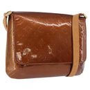 LOUIS VUITTON Monogram Vernis Thompson Street Bag Bronze M91124 LV Auth BA14985-1