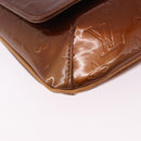 LOUIS VUITTON Monogram Vernis Thompson Street Bag Bronze M91124 LV Auth BA14985-15
