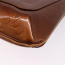 LOUIS VUITTON Monogram Vernis Thompson Street Bag Bronze M91124 LV Auth BA14985-18