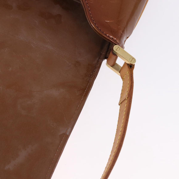 LOUIS VUITTON Monogram Vernis Thompson Street Bag Bronze M91124 LV Auth BA14985