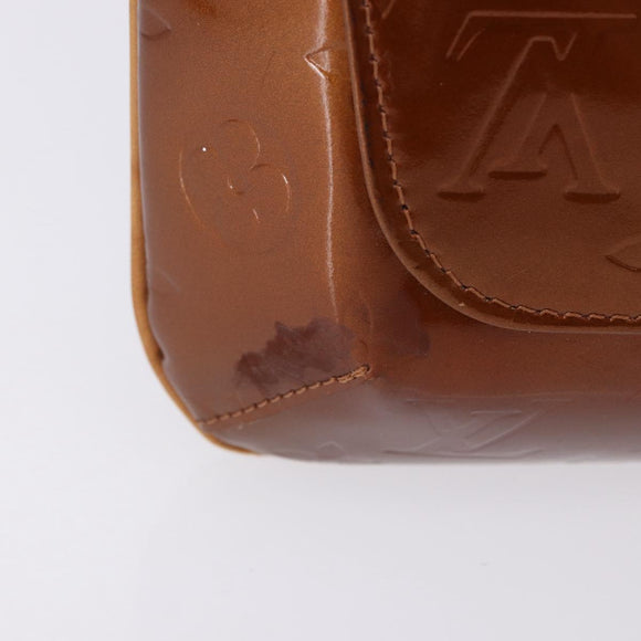 LOUIS VUITTON Monogram Vernis Thompson Street Bag Bronze M91124 LV Auth BA14985
