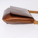 LOUIS VUITTON Monogram Vernis Thompson Street Bag Bronze M91124 LV Auth BA14985-4