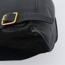 LOUIS VUITTON Bamboo Backpack Suede Black Gold 003 1705 0030 LV Auth BA14987-9