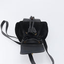 LOUIS VUITTON Bamboo Backpack Suede Black Gold 003 1705 0030 LV Auth BA14987-21