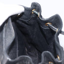 LOUIS VUITTON Bamboo Backpack Suede Black Gold 003 1705 0030 LV Auth BA14987-23