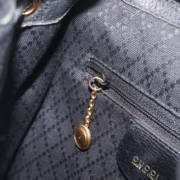 LOUIS VUITTON Bamboo Backpack Suede Black Gold 003 1705 0030 LV Auth BA14987