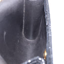 Christian Dior Honeycomb Chain Shoulder Bag Canvas Black Gold Tone Auth BA14988V-18