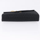 Christian Dior Honeycomb Chain Shoulder Bag Canvas Black Gold Tone Auth BA14988V-9