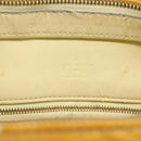LOUIS VUITTON Monogram Vernis Houston Hand Bag Lime Yellow M91055 Auth BA14990-15