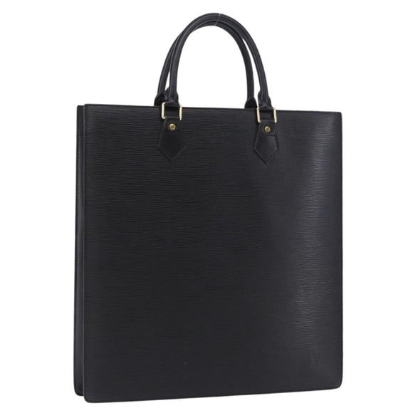 LOUIS VUITTON Epi Sac Plat Hand Bag Black M59082 LV Auth BA14991