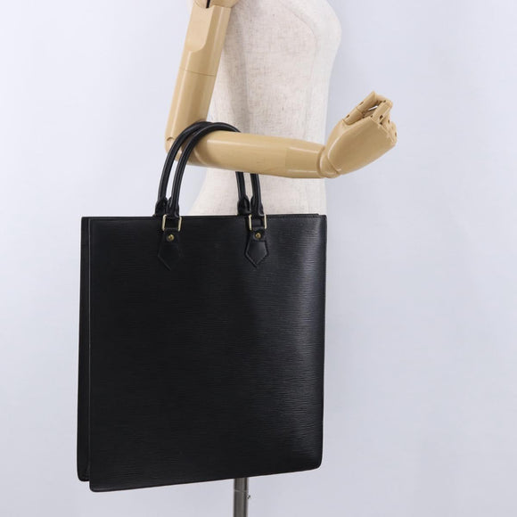 LOUIS VUITTON Epi Sac Plat Hand Bag Black M59082 LV Auth BA14991
