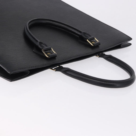LOUIS VUITTON Epi Sac Plat Hand Bag Black M59082 LV Auth BA14991